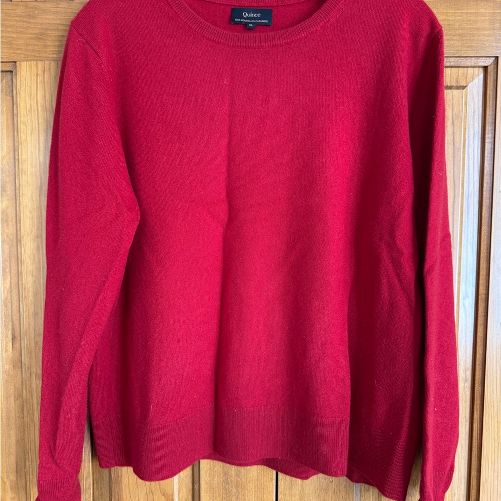❤️ Quince Cashmere Red Sweater size XL almost new